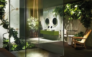 Lo stile green per il bagno